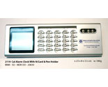 Cal Alarm Clock With N/Card & Pen Holder